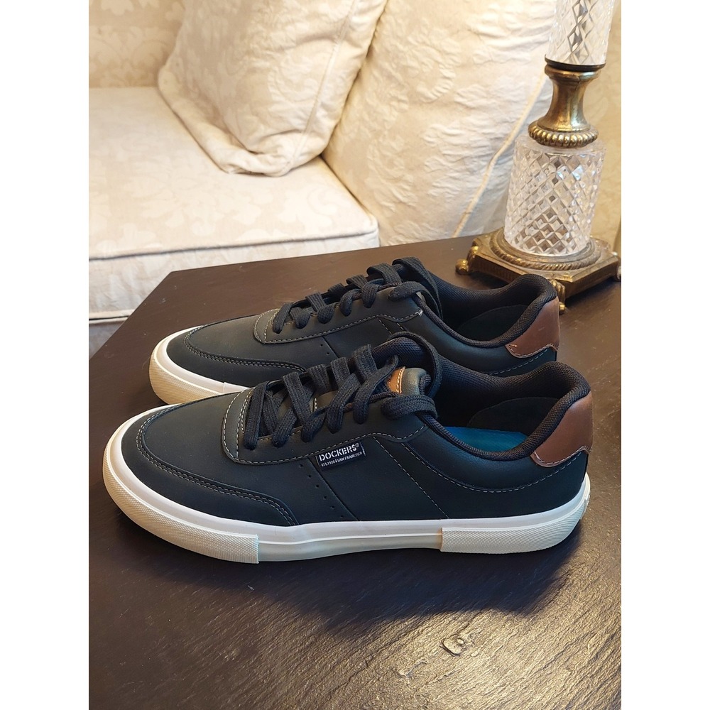 Dockers Men's Marco Synthetic Leather Casual Lace Up Sneakers Black Size 8 $55 - Picture 4 of 9